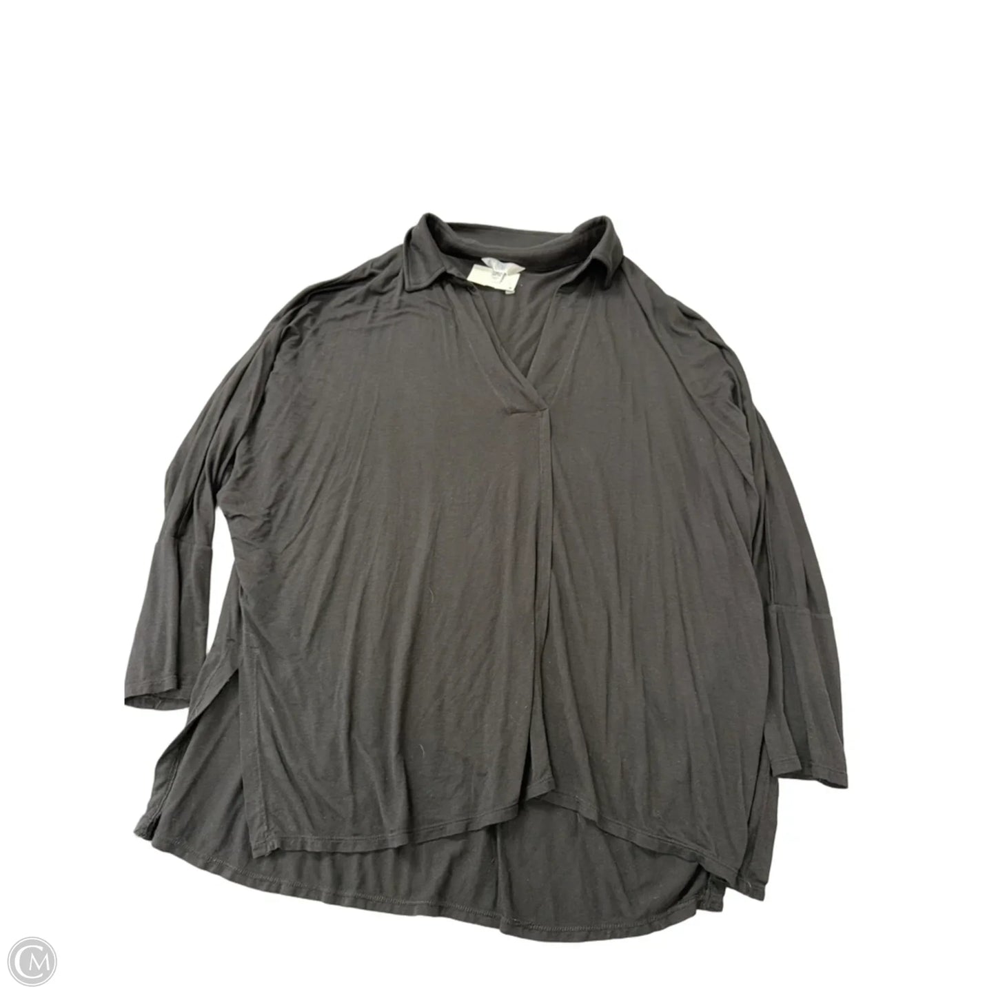 Top Long Sleeve By Time And Tru In Black, Size: Xl