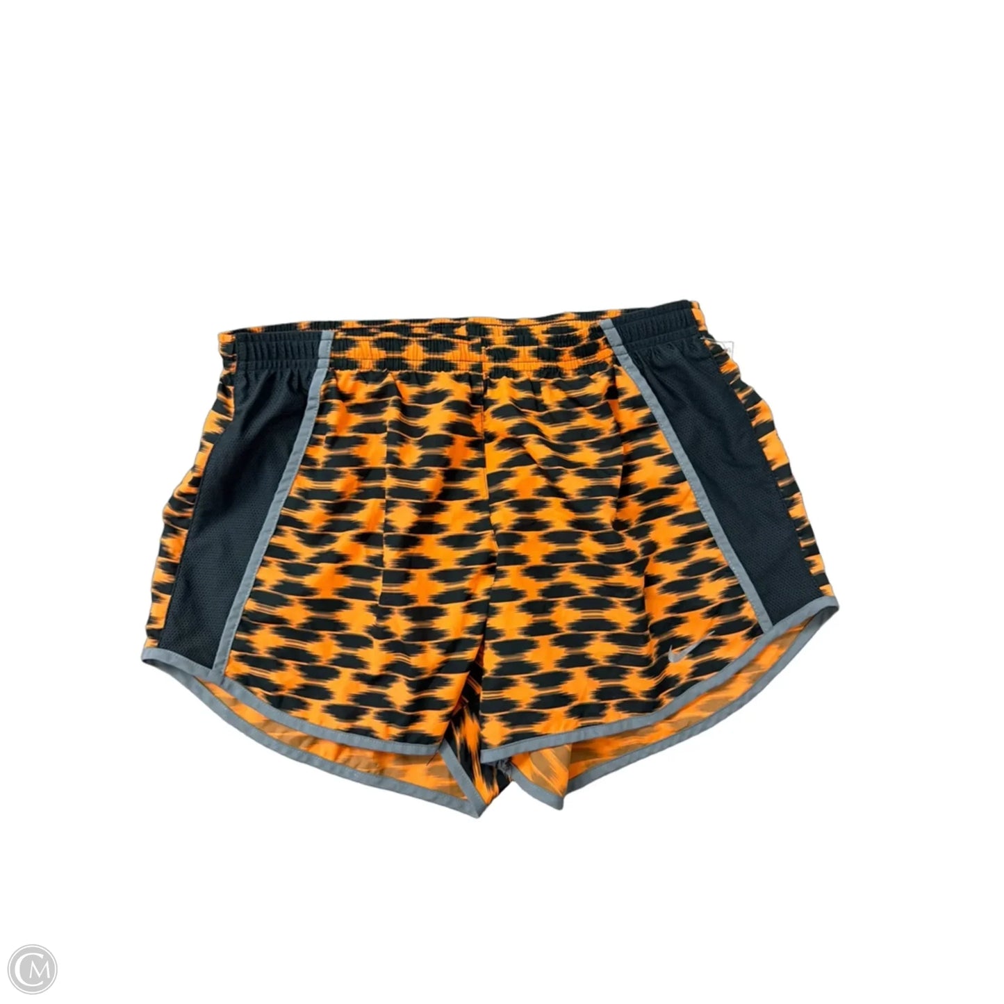 Athletic Shorts By Nike Apparel In Black & Orange, Size: S