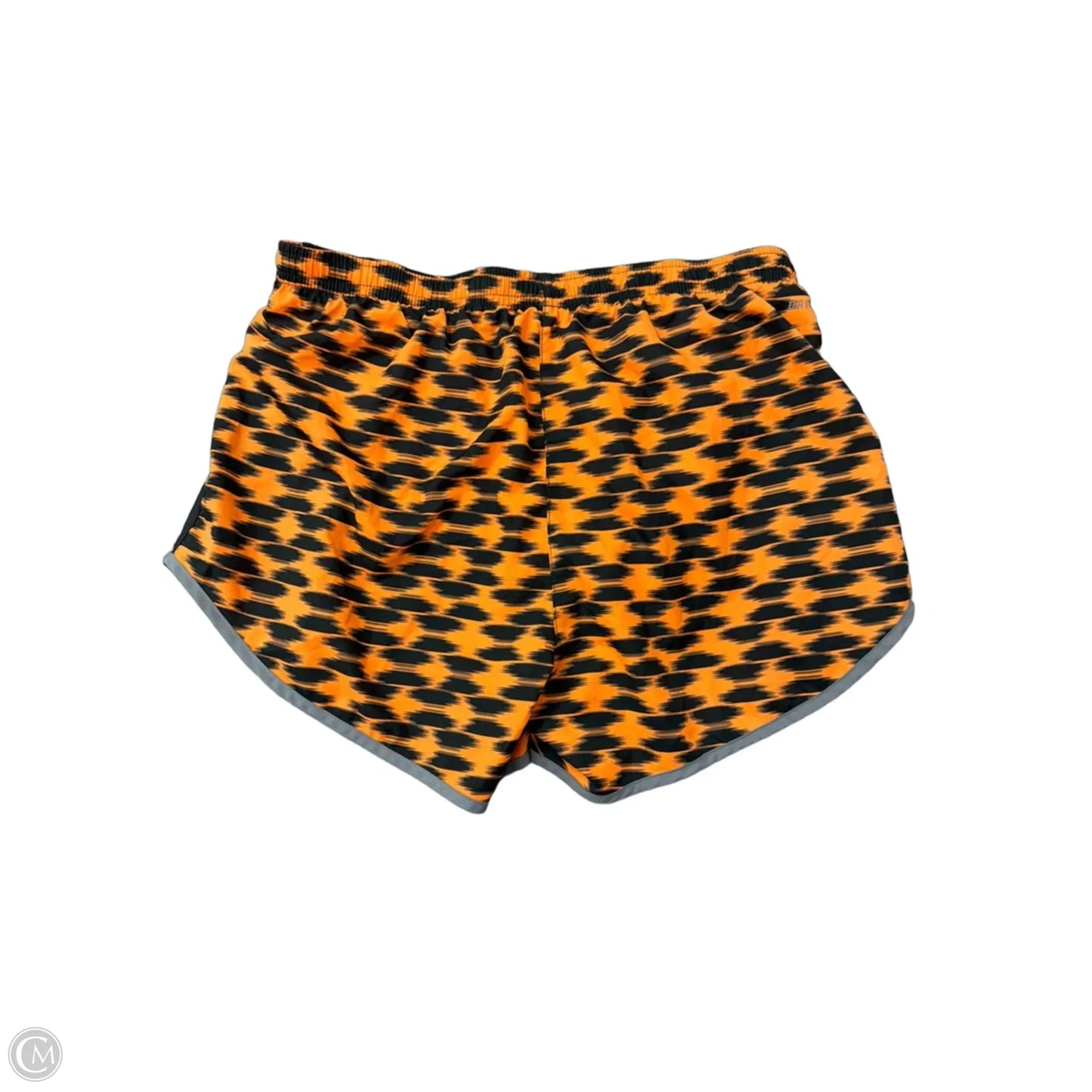 Athletic Shorts By Nike Apparel In Black & Orange, Size: S