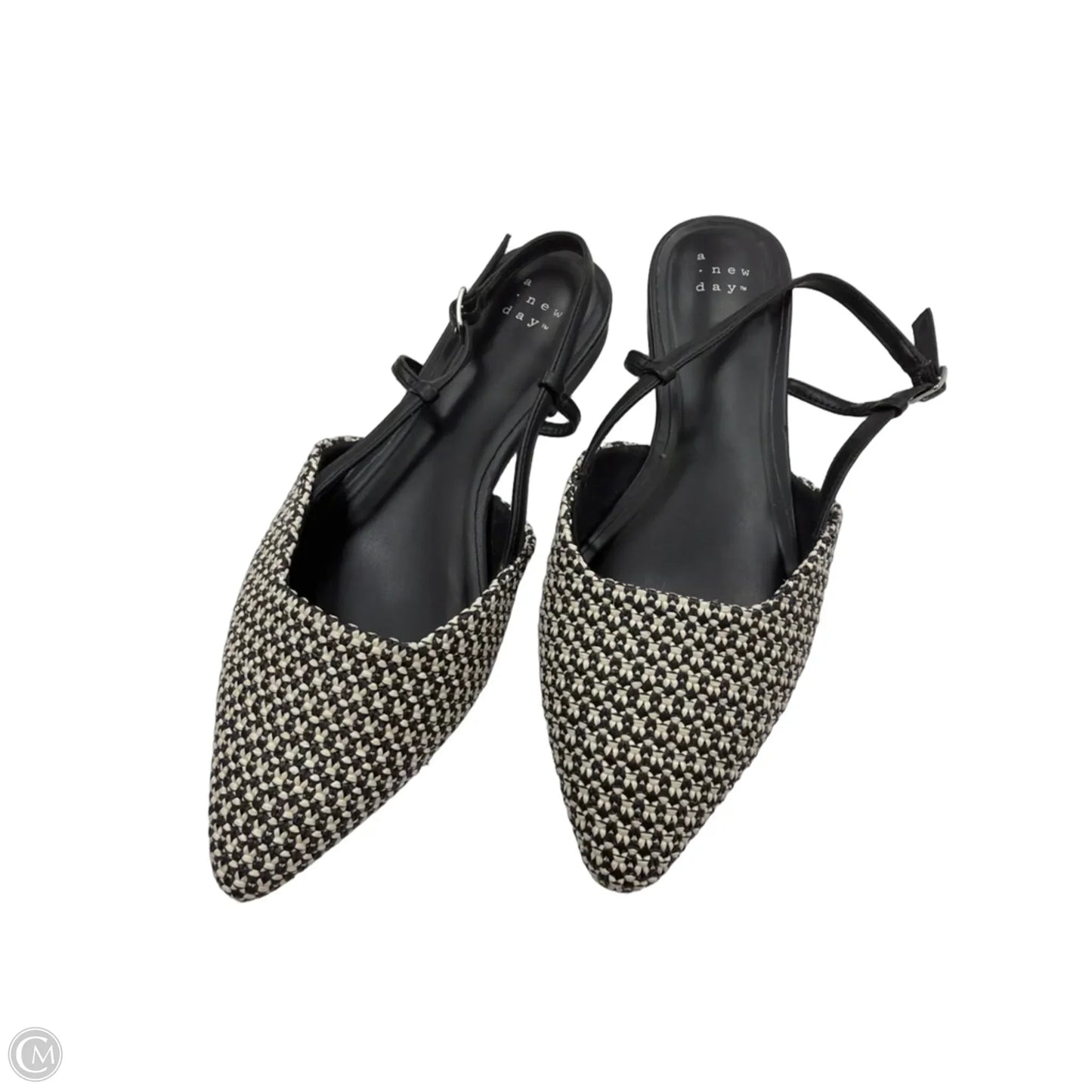 Shoes Flats By A New Day In Black & Cream, Size: 6.5