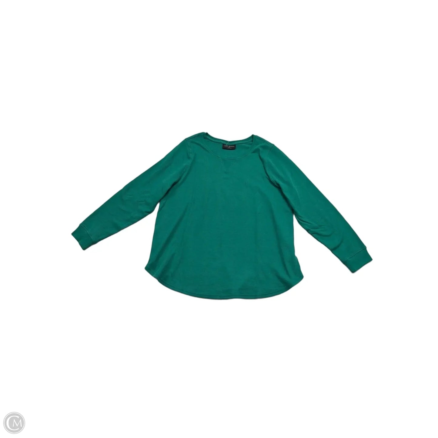 Top Long Sleeve By Lane Bryant In Green, Size: 1x