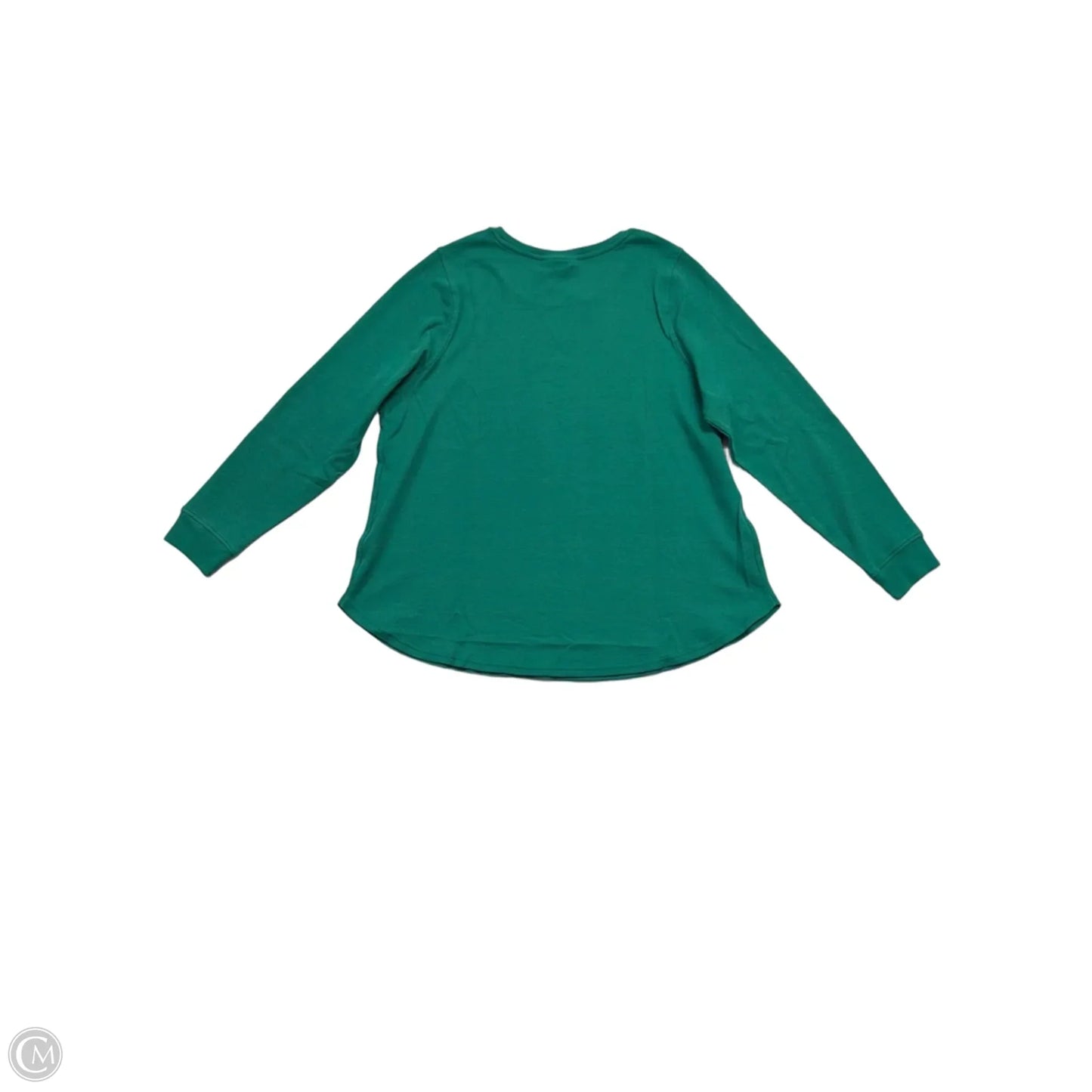 Top Long Sleeve By Lane Bryant In Green, Size: 1x