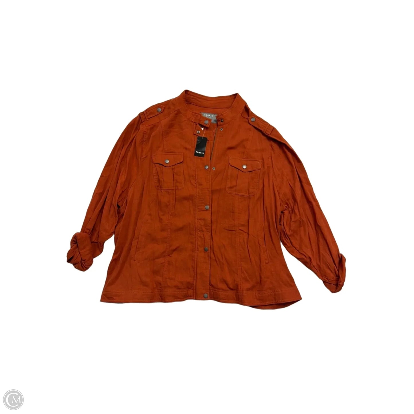 Jacket Utility By Torrid In Brown, Size: 5x