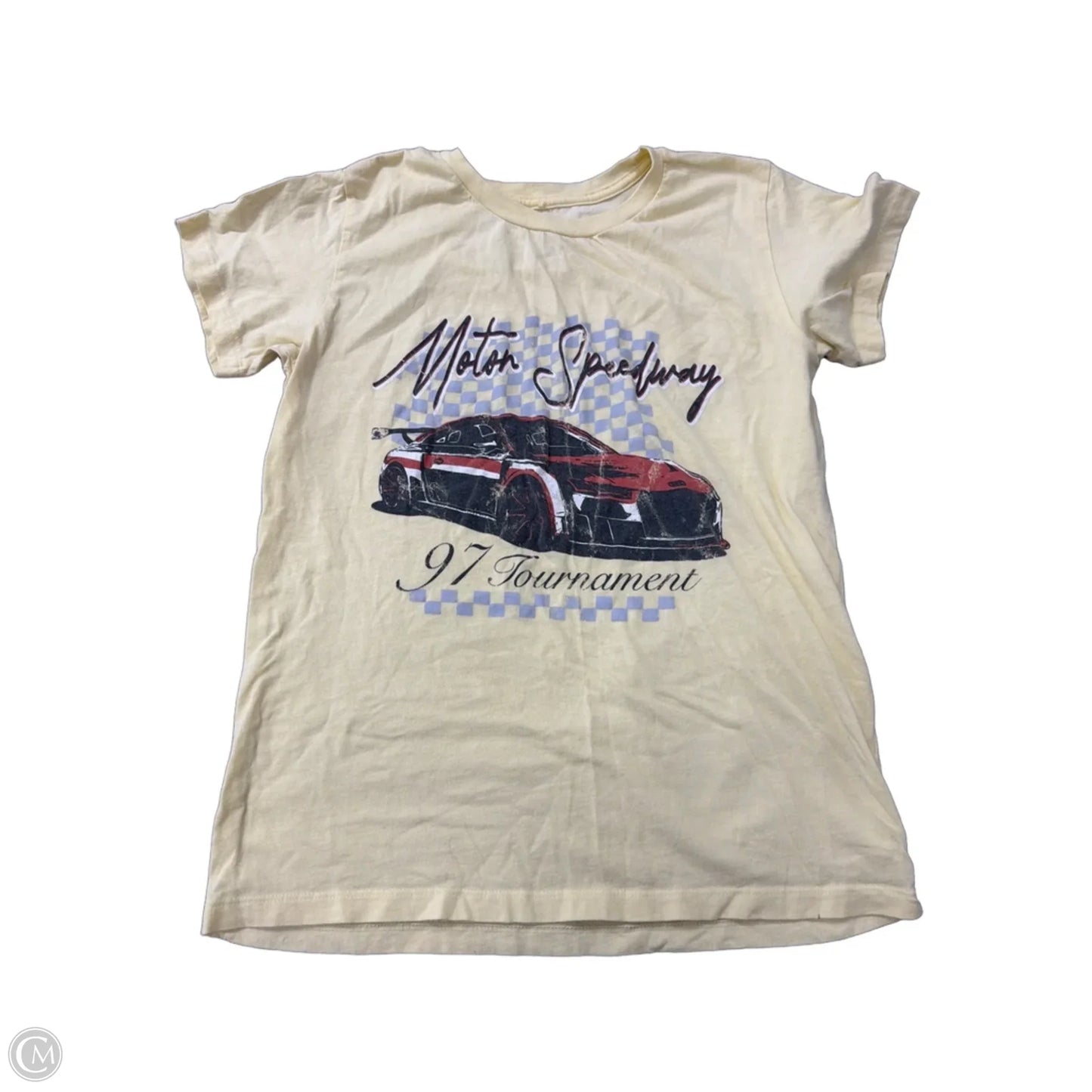 Top Short Sleeve By Desert Dreamer In Yellow, Size: M