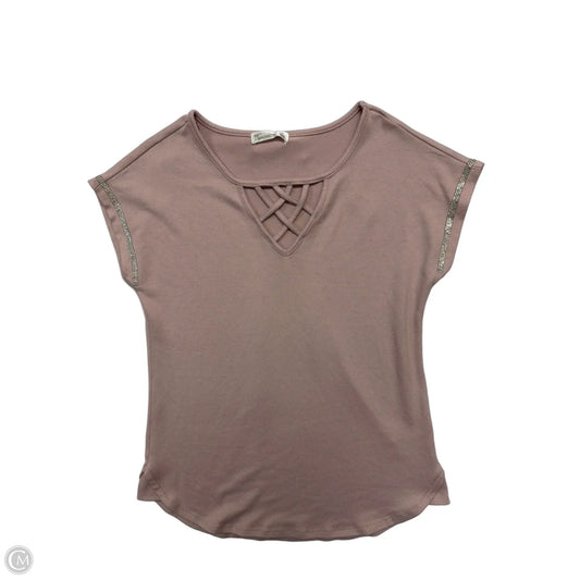 Top Short Sleeve By 89th And Madison In Purple, Size: S