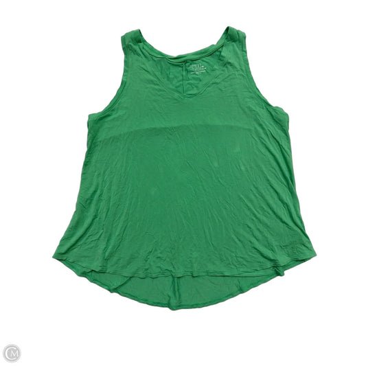 Tank Top By Time And Tru In Green, Size: Xl