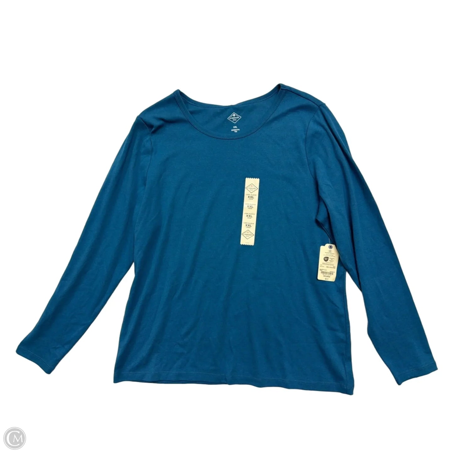 Top Long Sleeve Basic By St Johns Bay In Blue, Size: 1x