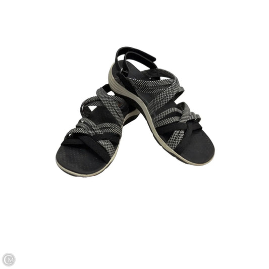 Sandals Sport By Skechers In Black & Grey, Size: 6.5