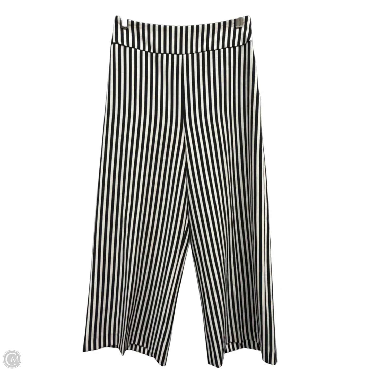 Pants Cropped By Express In Striped Pattern, Size: 2