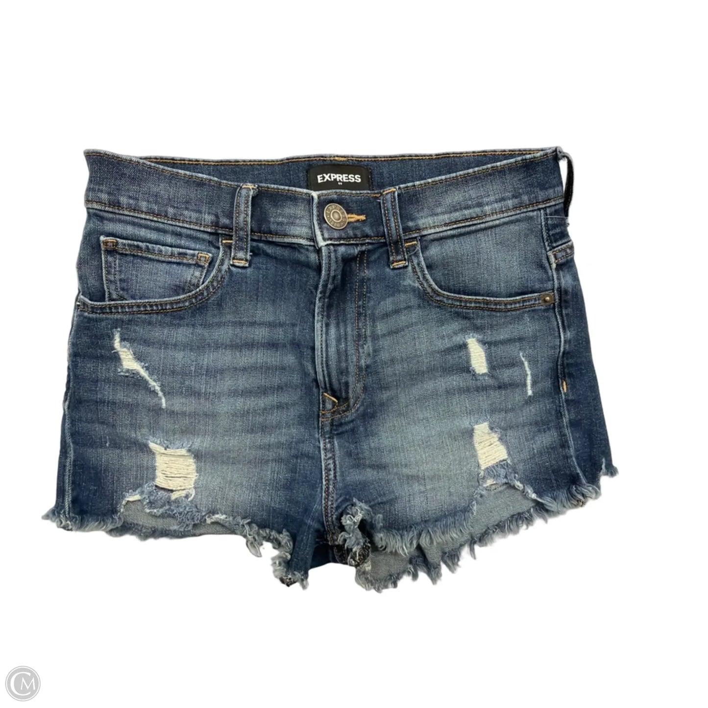 Shorts By Express In Blue Denim, Size: 2