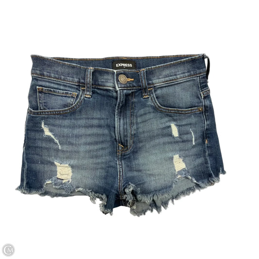 Shorts By Express In Blue Denim, Size: 2