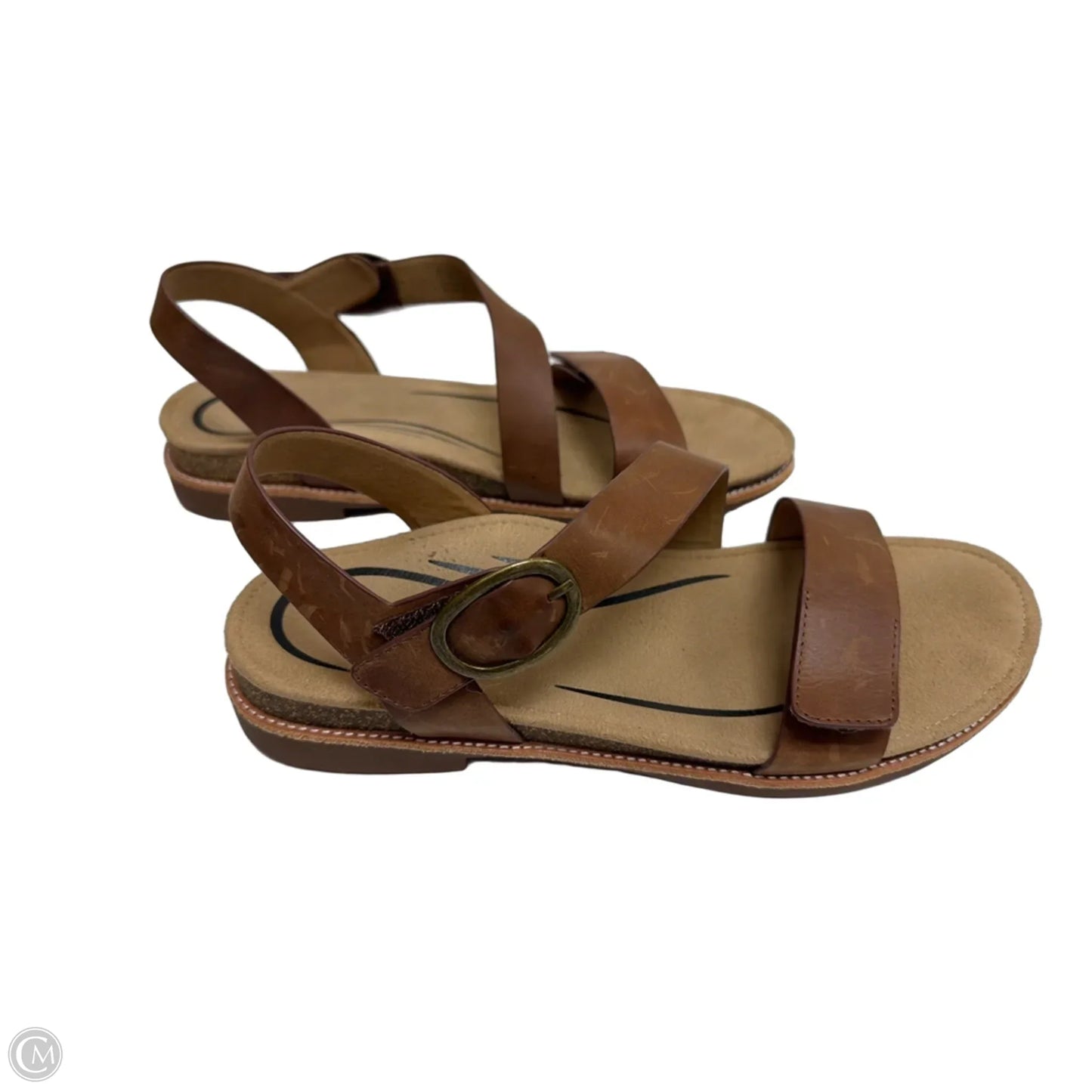 Sandals Flats By Aetrex In Brown, Size: 11.5