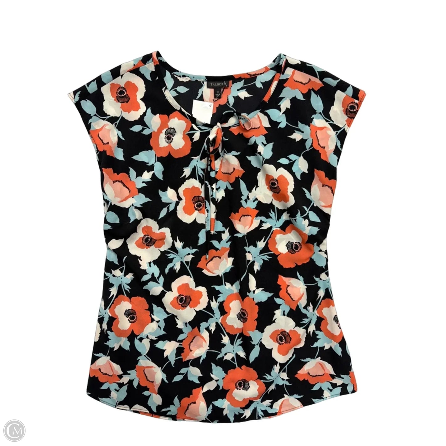 Top Sleeveless By Talbots In Floral Print, Size: L