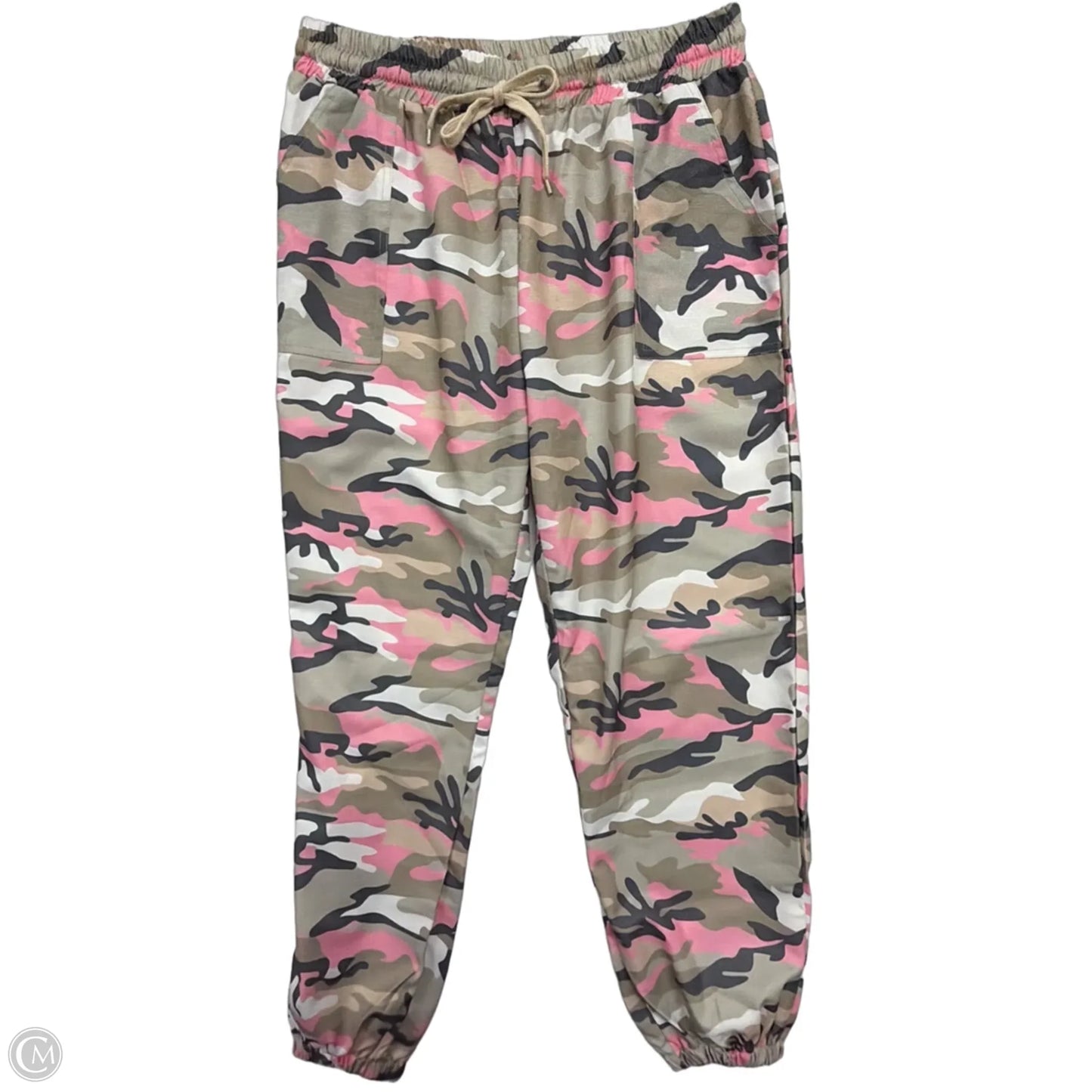 Pants Joggers By Cmf In Camouflage Print, Size: 14