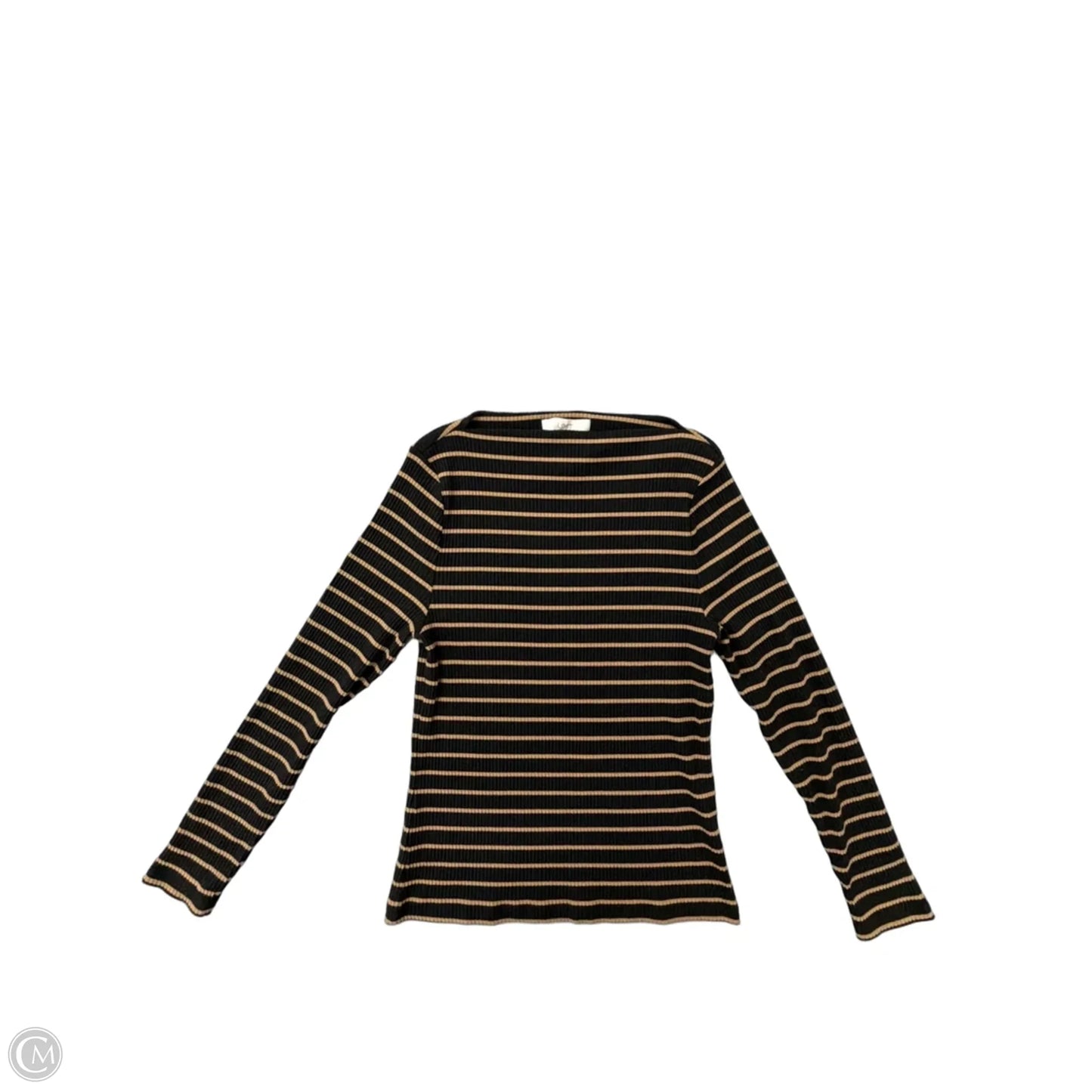 Top Long Sleeve By Loft In Striped Pattern, Size: Xl