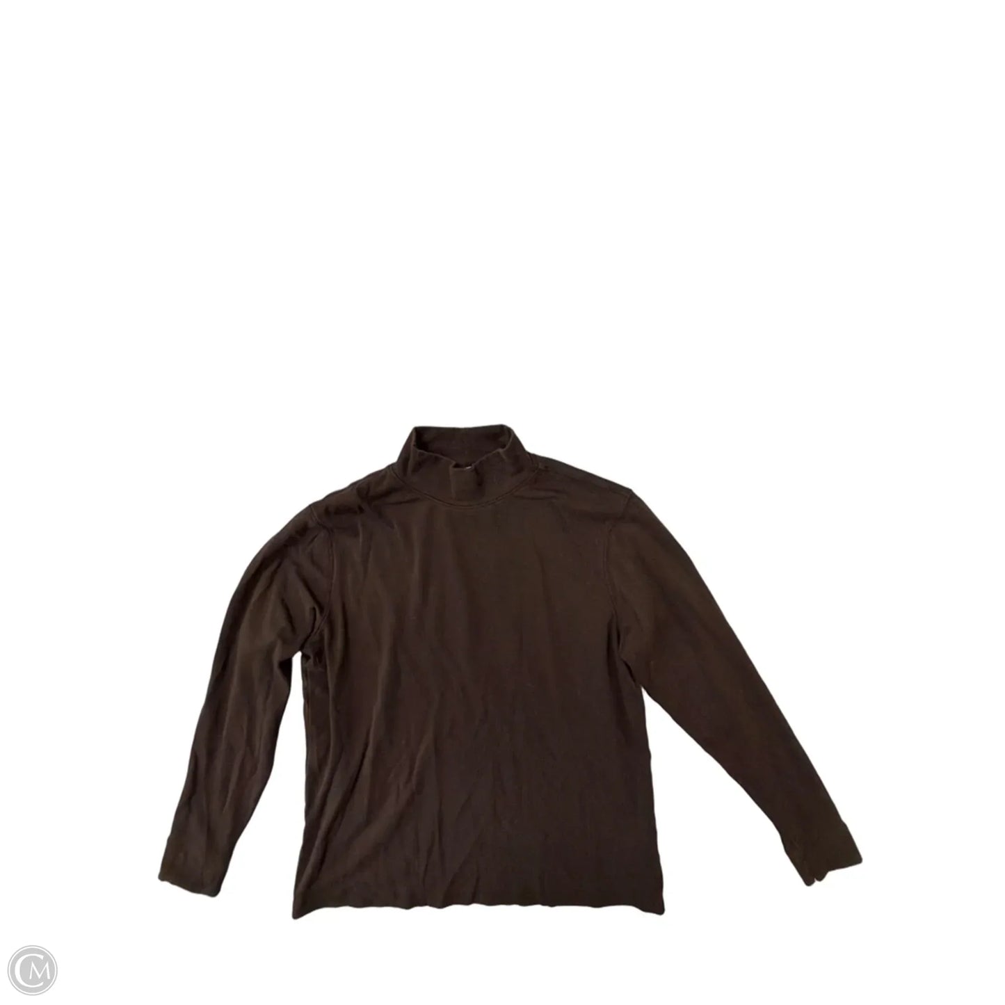 Top Long Sleeve By Lands End In Brown, Size: M