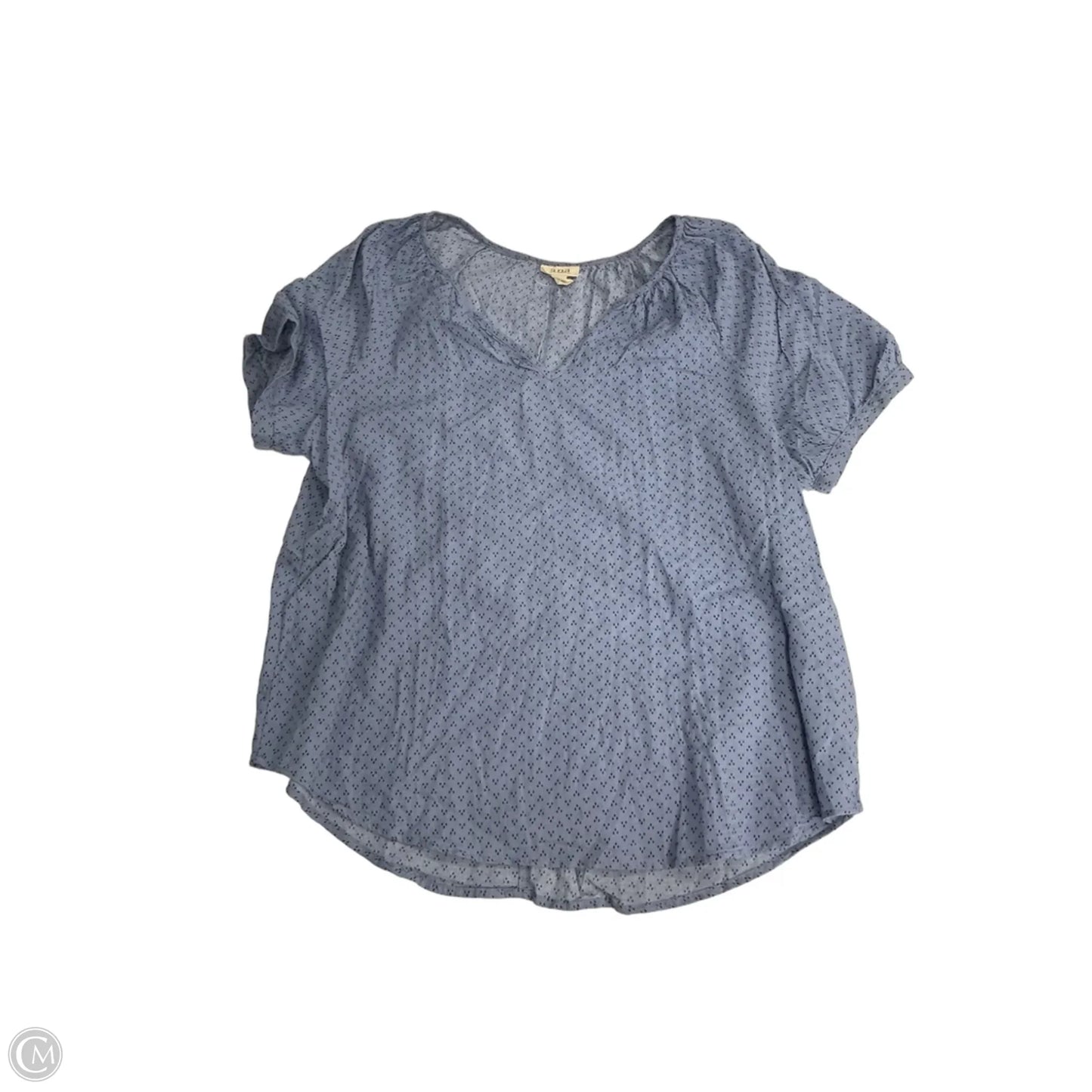 Top Short Sleeve By Ana In Blue, Size: L