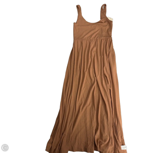 Dress Casual Midi By A New Day In Brown, Size: Xs