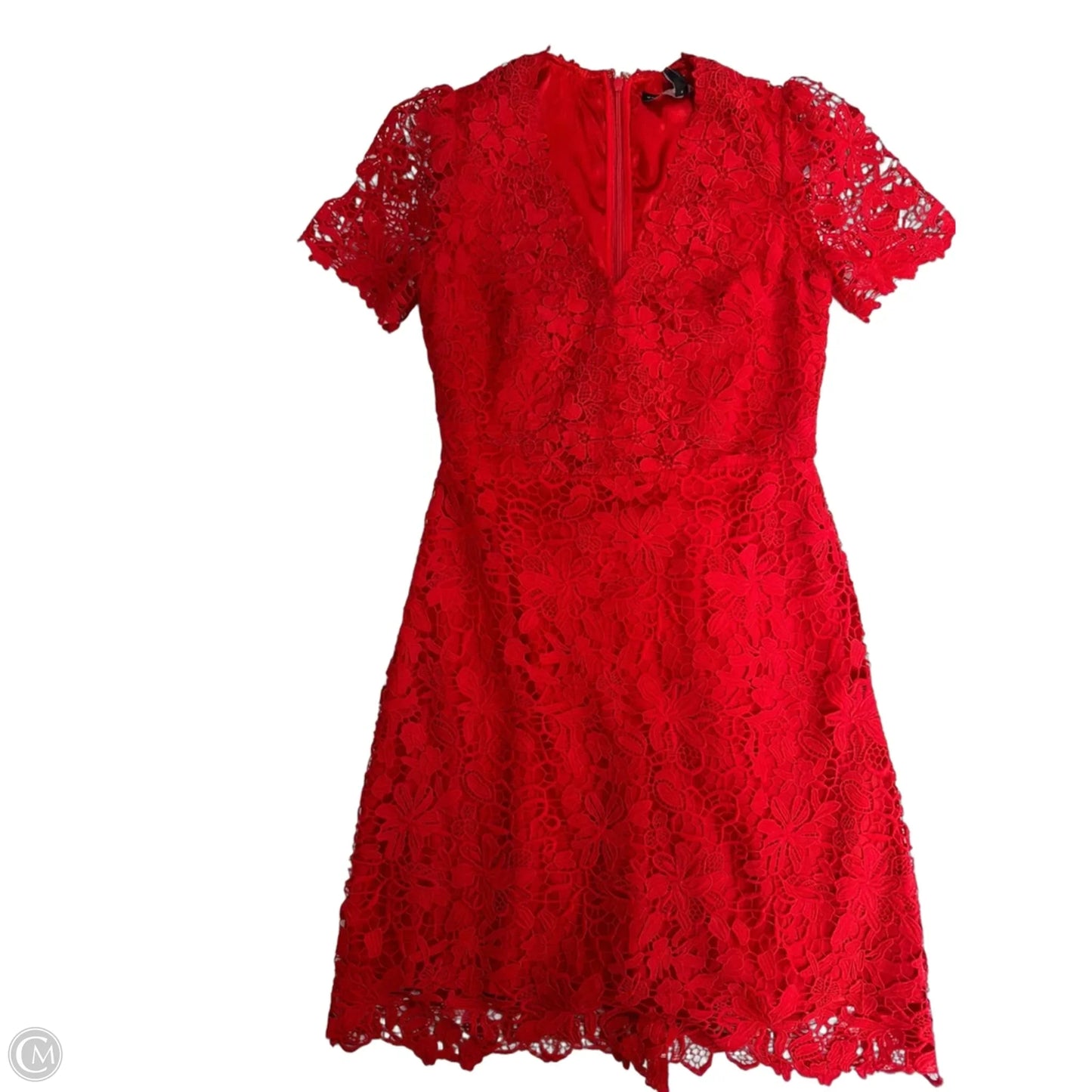 Dress Party Short By White House Black Market In Red, Size: Xxs