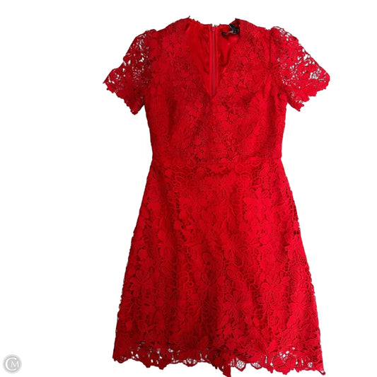 Dress Party Short By White House Black Market In Red, Size: Xxs