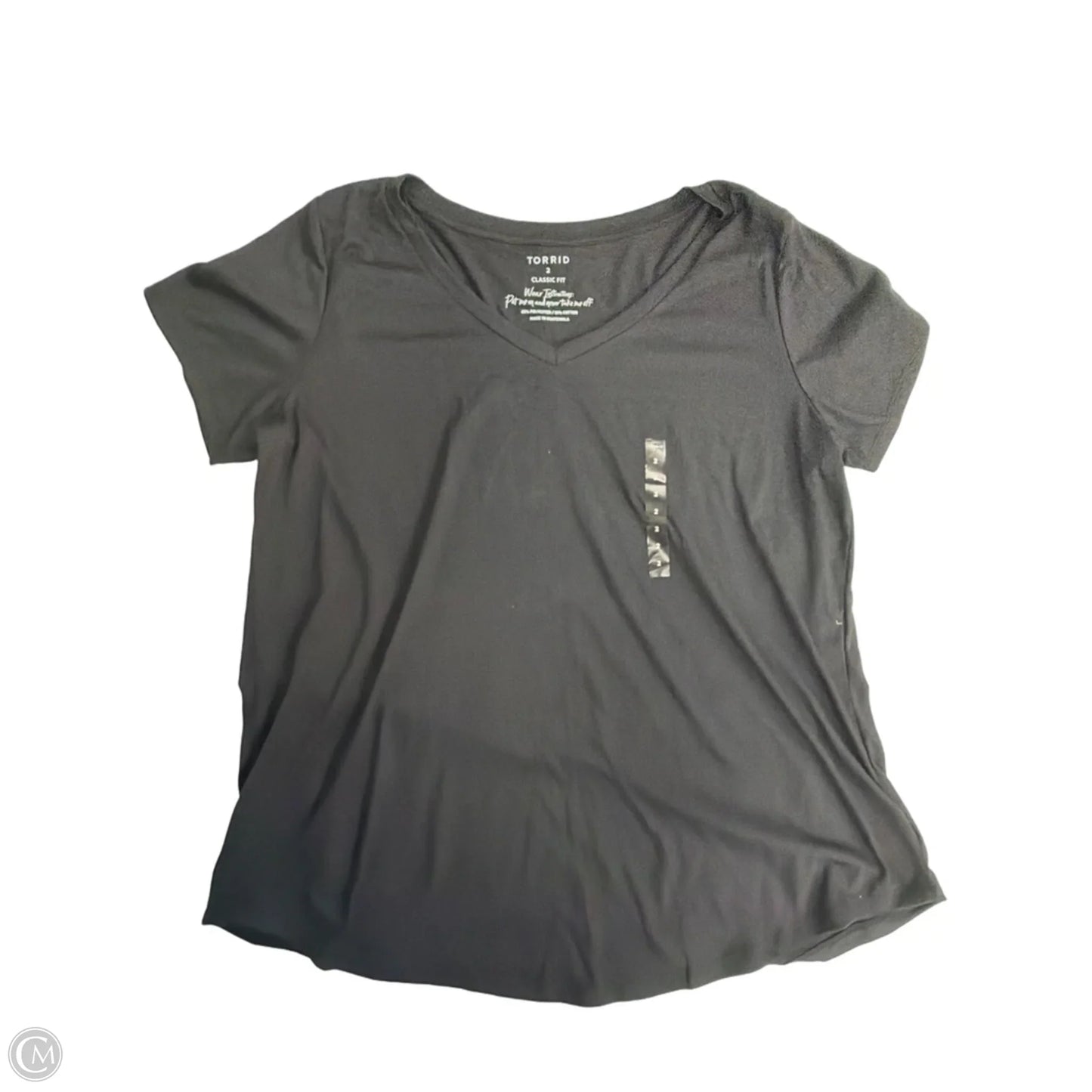 Top Short Sleeve Basic By Torrid In Black, Size: 2x