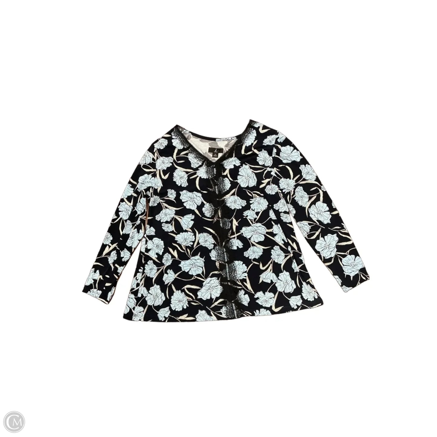 Top Long Sleeve By Clothes Mentor In Blue, Size: M