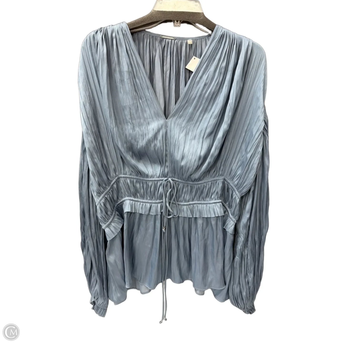 Top Long Sleeve By Elie Tahari In Blue, Size: L