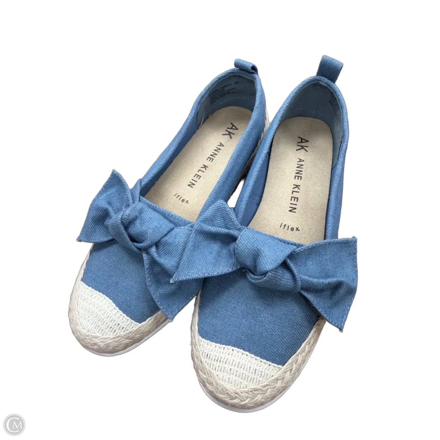 Shoes Flats By Anne Klein In Blue Denim, Size: 6