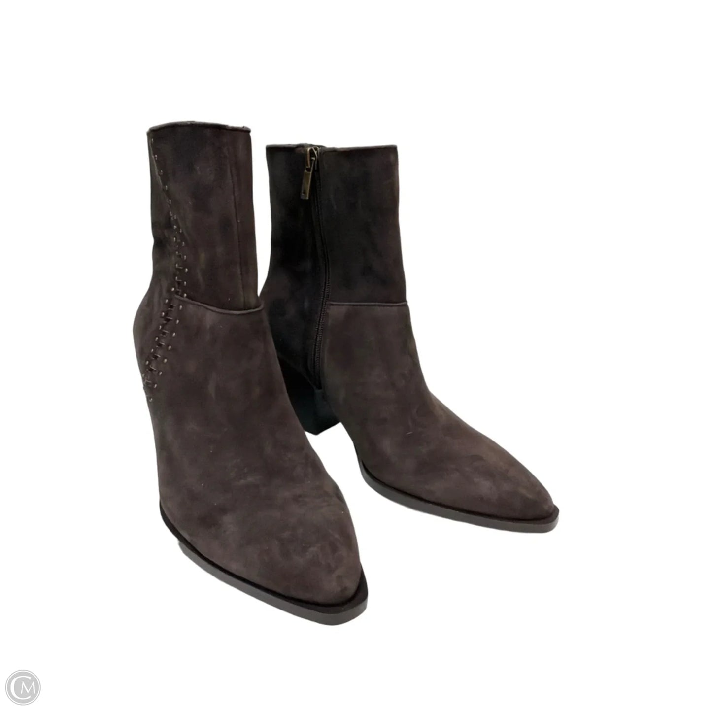 Boots Ankle Heels By Lucky Brand In Brown, Size: 8