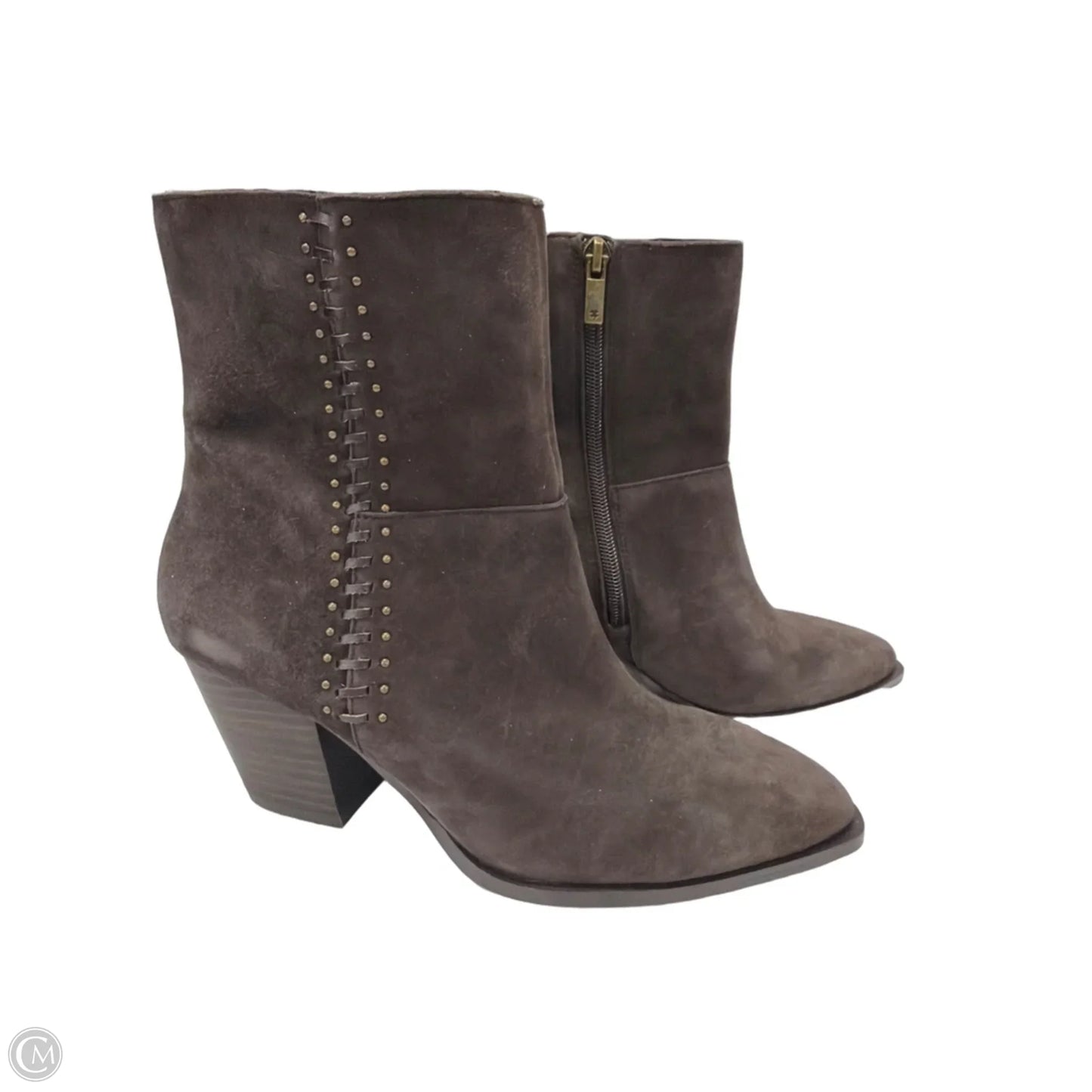 Boots Ankle Heels By Lucky Brand In Brown, Size: 8