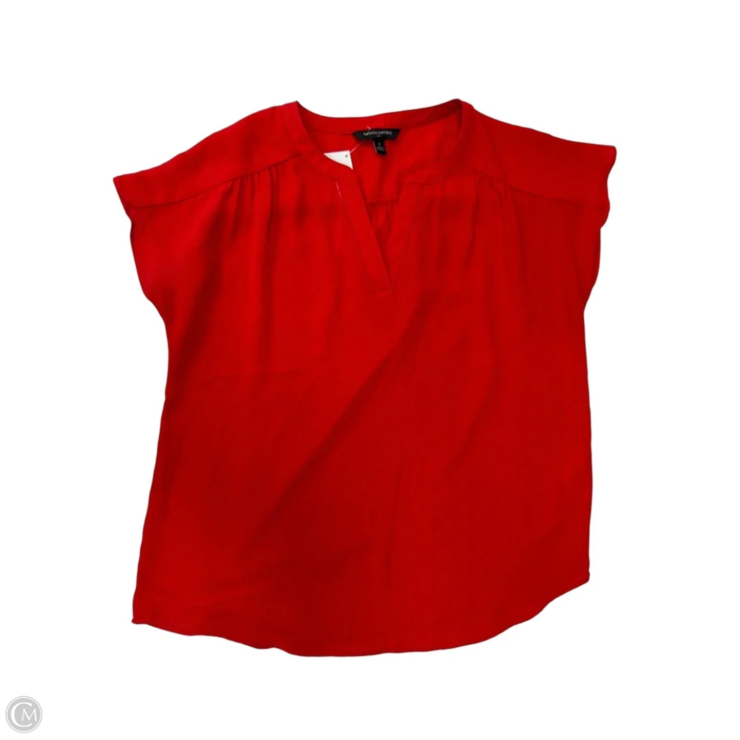 Top Short Sleeve By Banana Republic In Red, Size: S