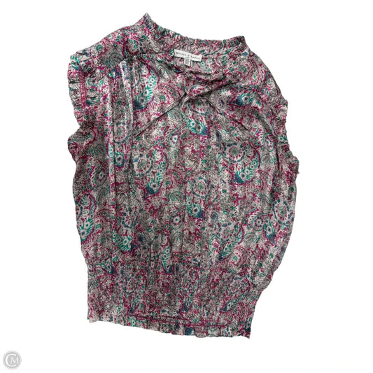 Top Short Sleeve By Maison Damelie In Multi-colored, Size: M