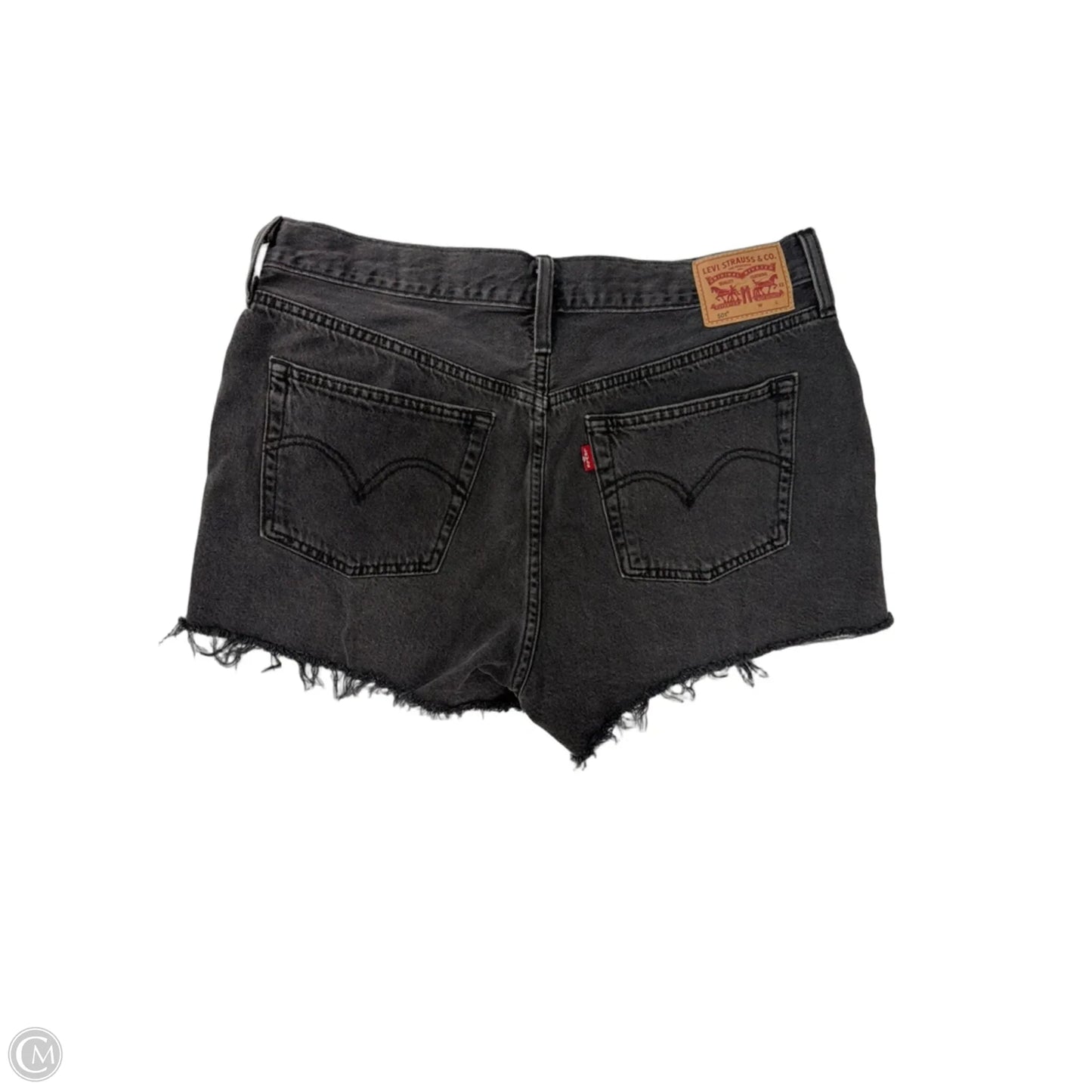 Shorts By Levis In Black Denim, Size: 12
