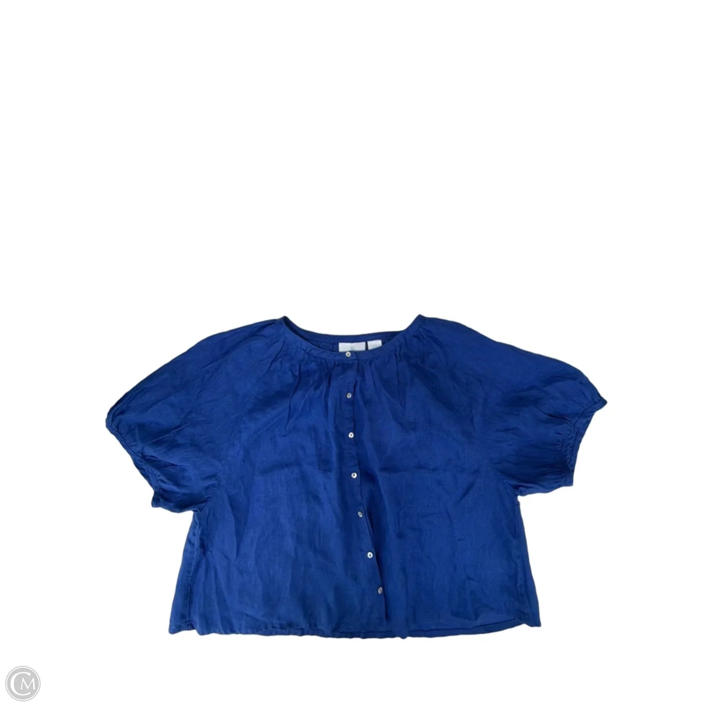 Top Short Sleeve By Cynthia Rowley In Blue, Size: L