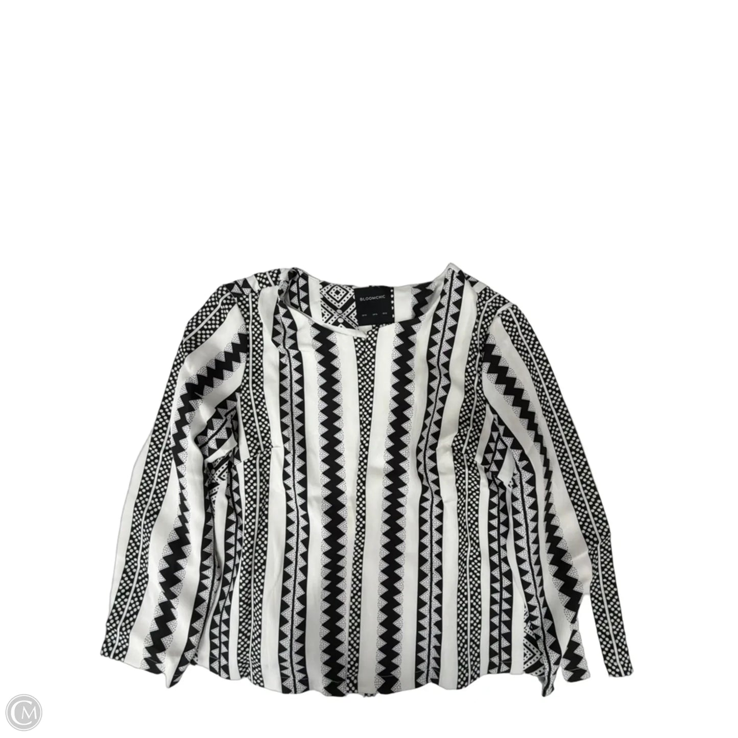 Blazer By Bloomchic In Black & White, Size: L