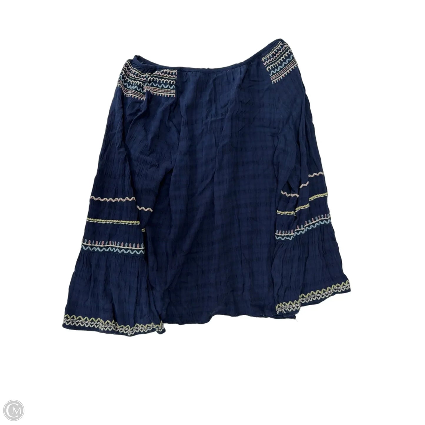 Top Long Sleeve By Knox Rose In Blue, Size: Xl