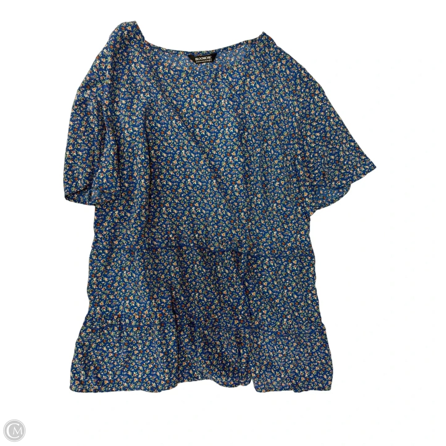 Top Short Sleeve By Bloomchic In Floral Print, Size: 2x
