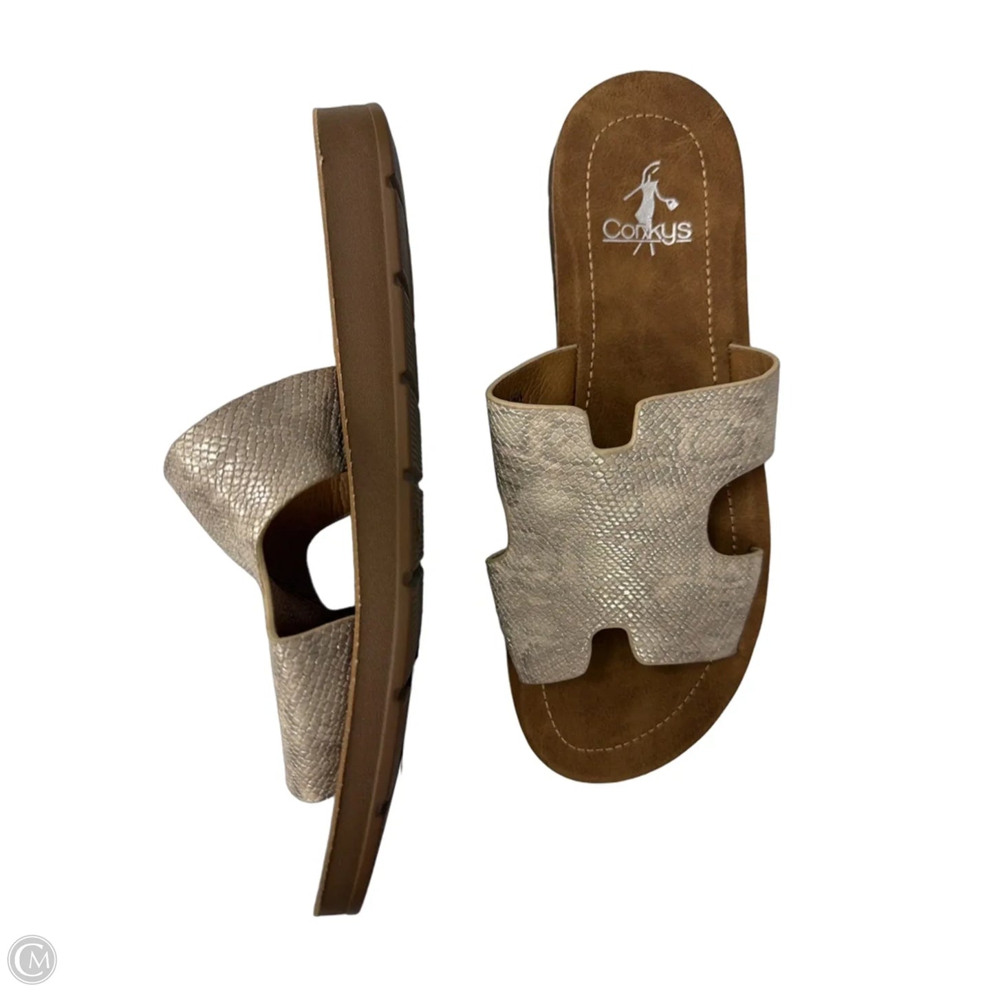 Sandals Flats By Corkys In Gold, Size: 7