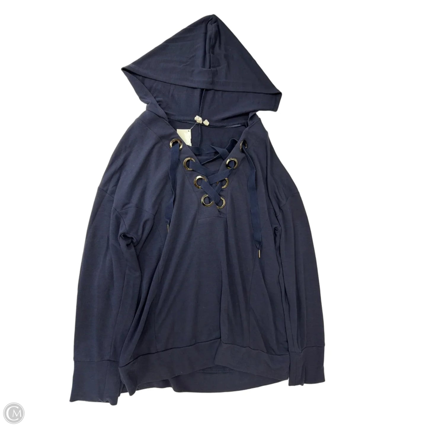 Top Long Sleeve By Cable And Gauge In Navy, Size: Xl