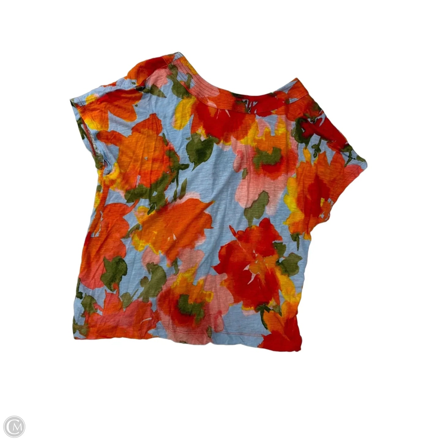 Top Short Sleeve By Joie In Floral Print, Size: L