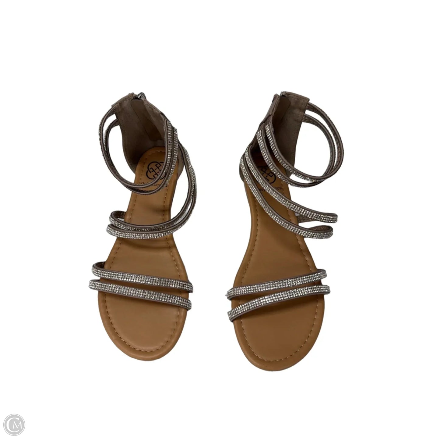 Sandals Flats By Daisy Fuentes In Taupe, Size: 9