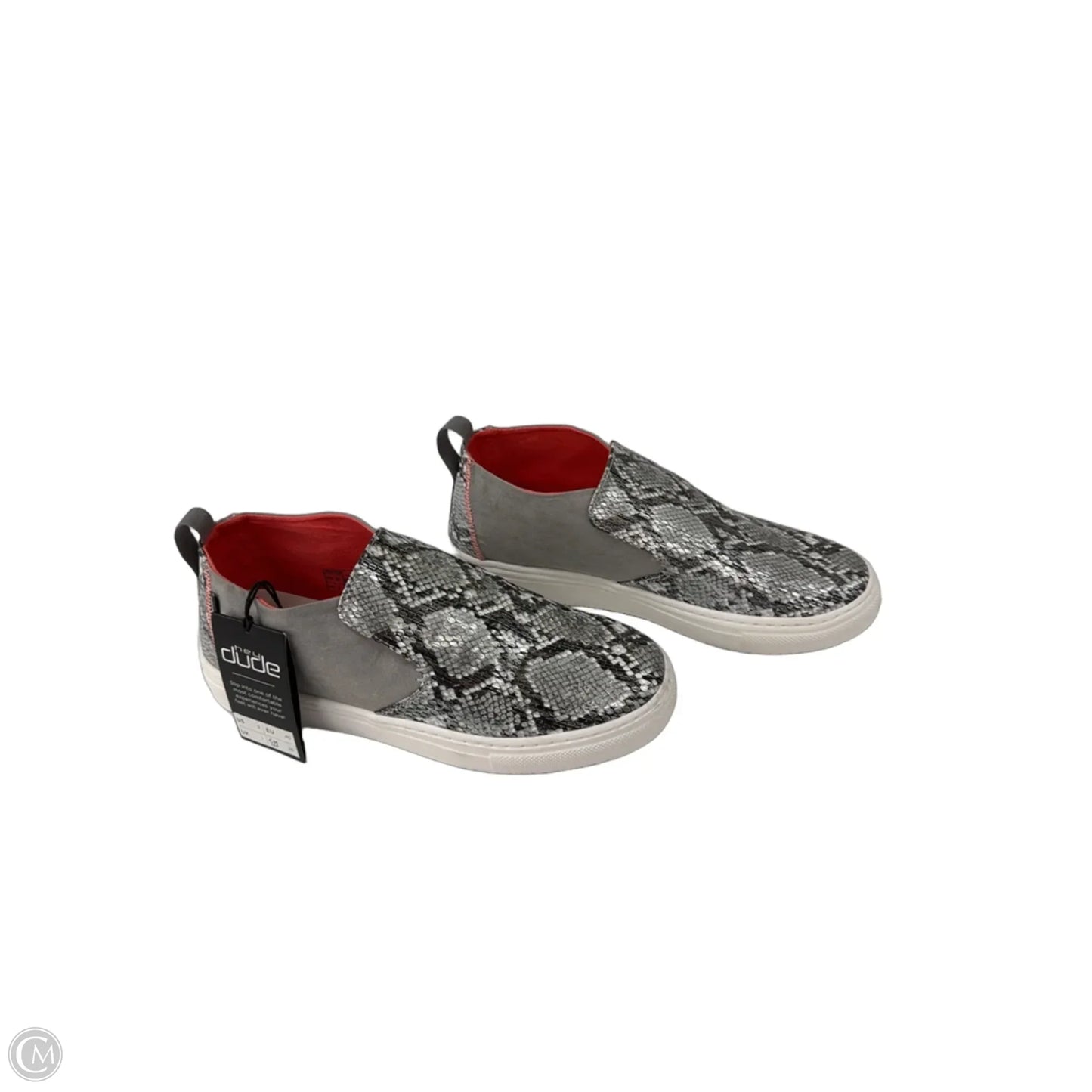 Shoes Flats By Calvin Klein In Silver, Size: 8.5