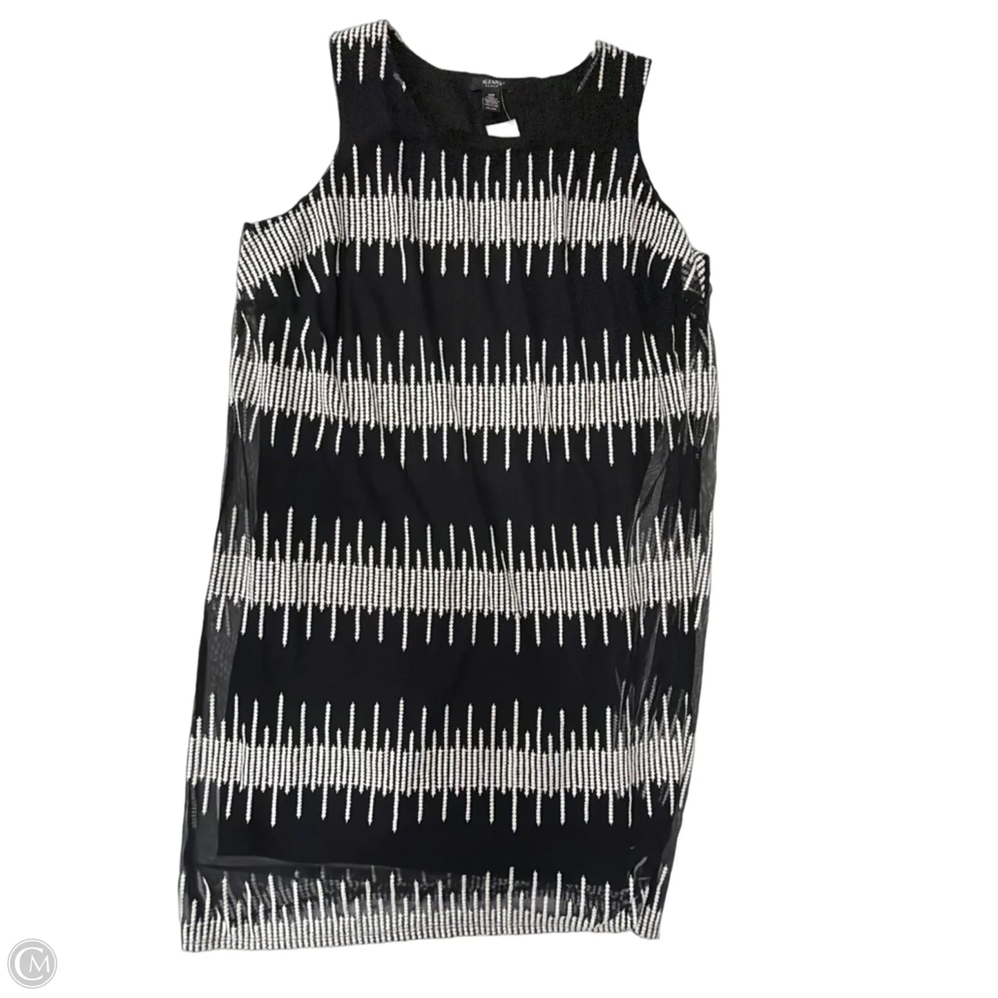 Dress Casual Midi By Alfani In Black & White, Size: 1x