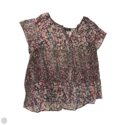 Top Short Sleeve By Ana In Multi-colored, Size: 3x