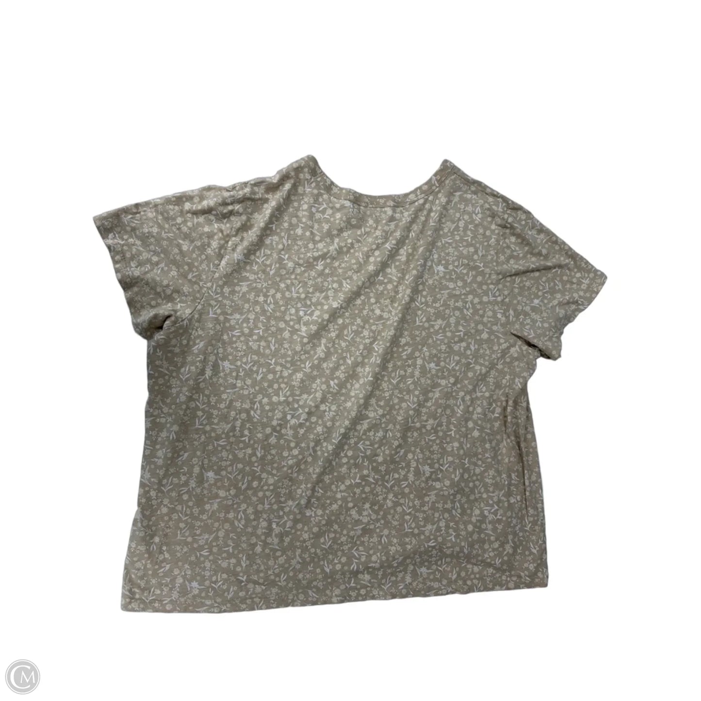 Top Short Sleeve By Old Navy In Tan, Size: Xl