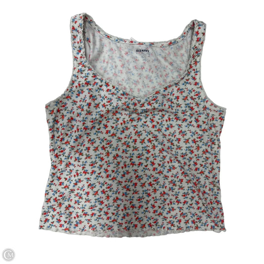 Tank Top By Old Navy In Floral Print, Size: 1x