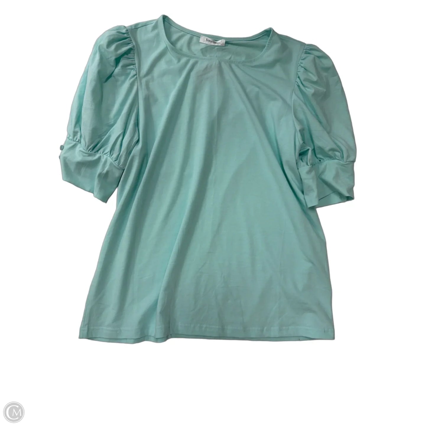 Top Short Sleeve By Clothes Mentor In Blue, Size: L