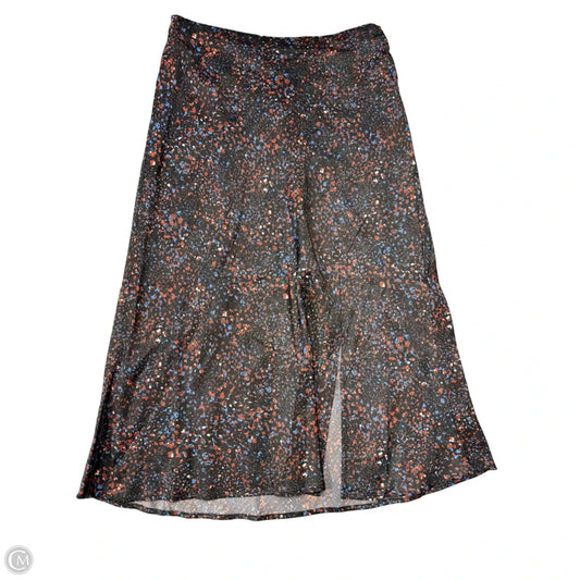 Skirt Midi By Time And Tru In Multi-colored, Size: M