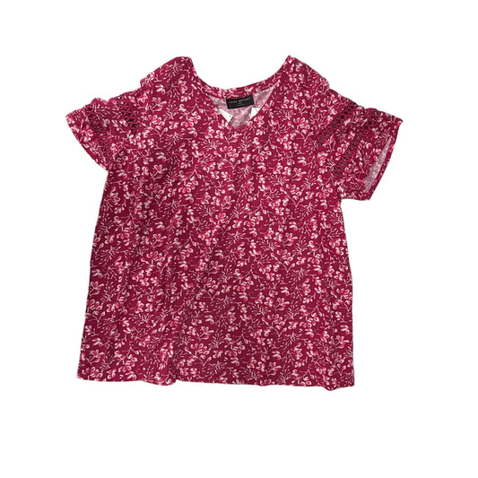Top Short Sleeve By Lane Bryant In Pink, Size: 1x