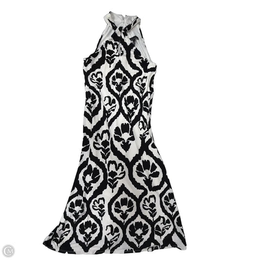 Dress Casual Midi By White House Black Market In Black & White, Size: S